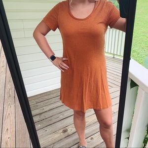Orange Tshirt Dress